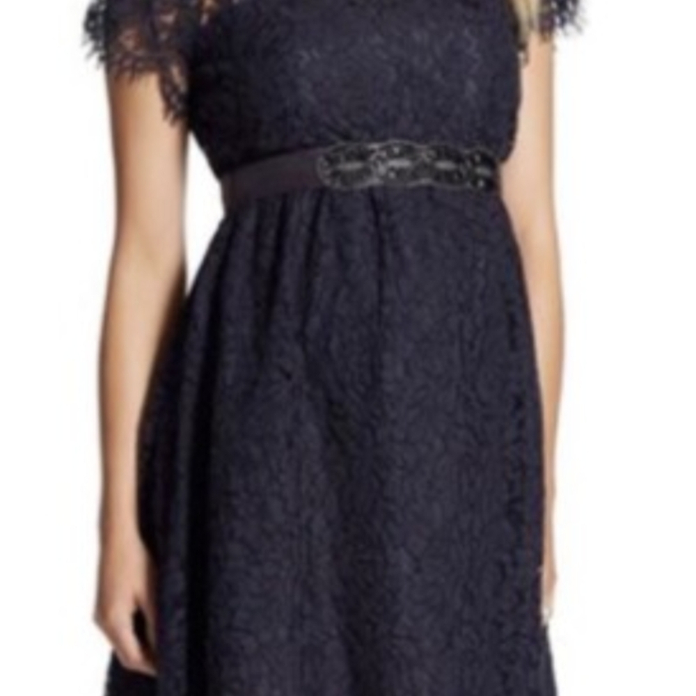 Jessica Simpson Maternity Navy Lace Dress